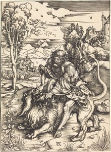 Samson Fighting with the Lion