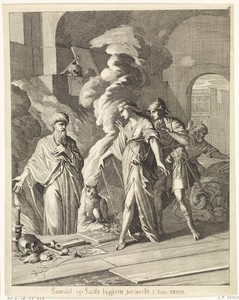 Samuel verschijnt aan Saul bij de heks van Endor