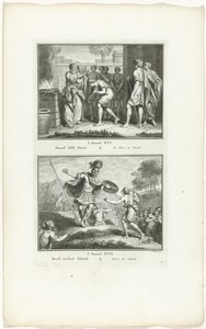 Samuel zalft David en David verslaat Goliath