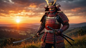 Samurai at Sunset