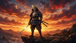 Samurai at Sunset