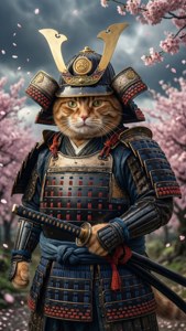 Samurai Boss Cat