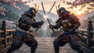Samurai Duel at Dawn