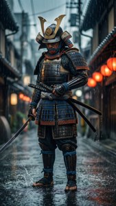 Samurai in Rain