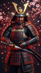 Samurai Polygon Art