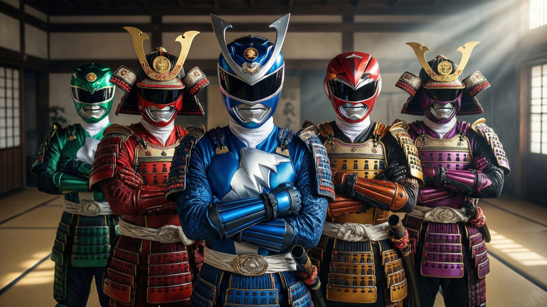 Samurai Rangers Assemble by Wallpapers.art Studio