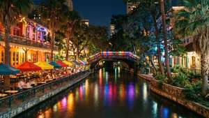 San Antonio Riverwalk Night
