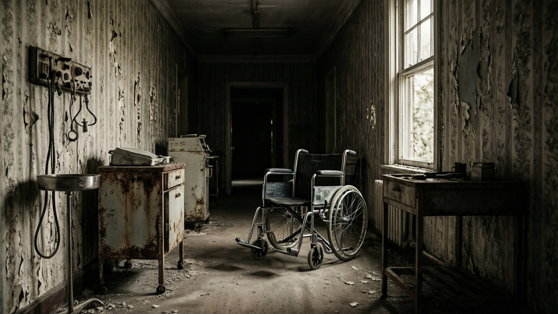 Sanatorium Decay Interior by Wallpapers.art Studio