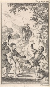 Sancho door herders met stenen bekogeld