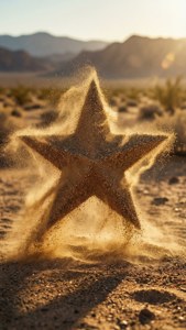 Sand Particle Star Swirl