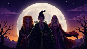 Sanderson Sisters Moon Silhouette