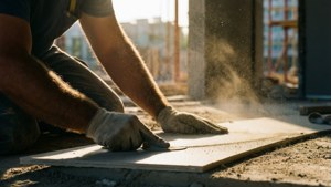 Sanding Drywall Dust Particles