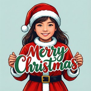 Santa Girl Greeting