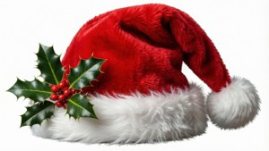 Santa Hat with Holly