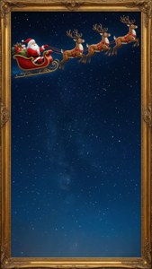 Santa Sleigh Border