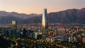 Santiago Skyline at Dusk