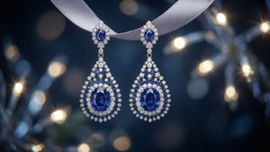 Sapphire Drop Earrings