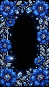 Sapphire Gem Border