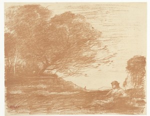 Sappho in landschap