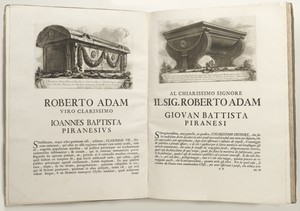 Sarcaphagus, page from Il Campo Marzio dell'Antica Roma