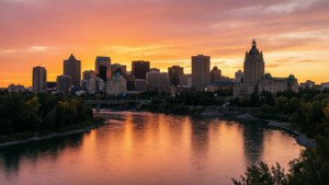 Saskatoon Sunset Skyline