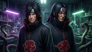 Sasuke and Orochimaru