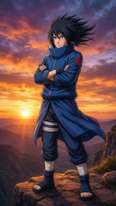 Sasuke at Sunset Cliff