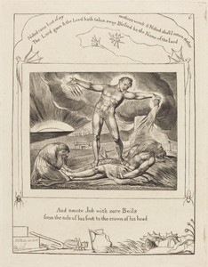 Satan Smiting Job with Boils