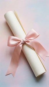 Satin Bow Scroll