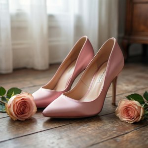 Satin Heels and Rose