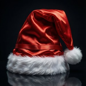 Satin Shine Santa Hat