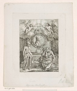 Satirische allegorie rond het grafmonument van Johann Caspar Lavater