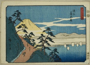 Satta Peak in Suruga Province (Suruga Satta mine), from the series "Thirty-six Views of Mount Fuji (Fuji sanjurokkei)"