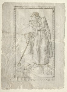 Saturn (from the Tarocchi, series A:  Firmaments of the Universe, #47)