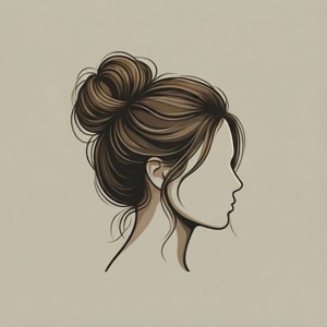 Scandi Minimalist Mom Bun