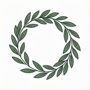 Scandinavian Leaf Wreath