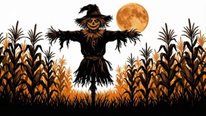 Scarecrow Moon Silhouette