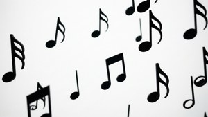Scattered Black Notes
