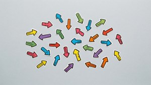 Scattered Colorful Arrows