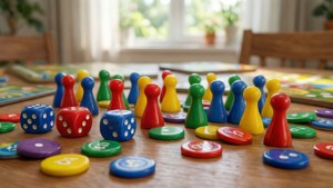 Scattered Game Tokens