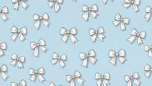 Scattered White Bows