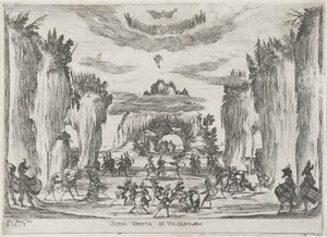 Scène: de grot van Vulcanus