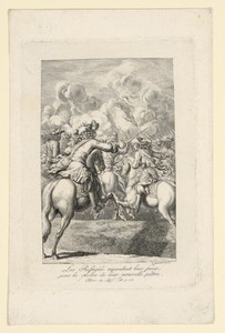 Scene of Warfare from "Mémoires de Réfugies, etc." by Mons. Erman