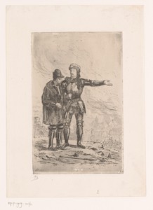 Scène uit de roman Quinten Durward