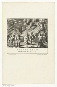 Scène uit het toneelstuk Koning Lear