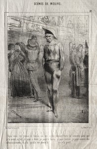 Scènes de moeurs:  Voyez vous, c'te queuse de Pamela qui me cajole pendant toute la semaine pour que je la mene au bal...