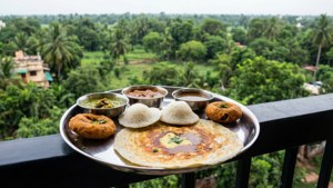 Scenic South Indian Thali