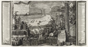 Scenographia Campi Martii, page from Il Campo Marzio dell'Antica Roma