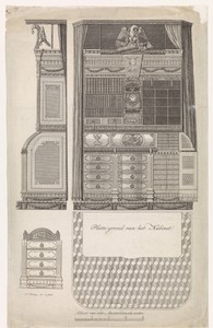 Schaalmodel van een kabinet