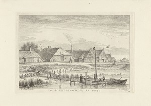 Schellingwoude vanaf de waterkant, 1619